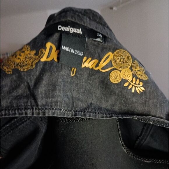 Desigual Roxanne Denim With Flower Dress - Picture 15 of 16